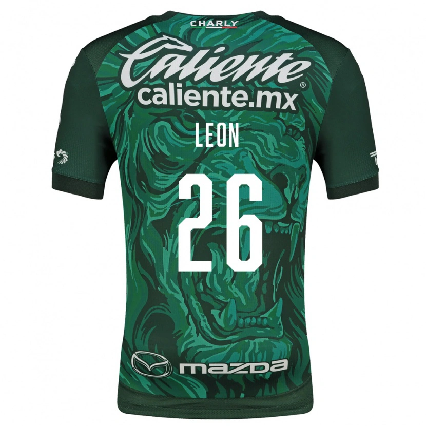 Danxen Criança Camisola Armando León #26 Verde Preto Principal 2026/27 Camisa Brasil