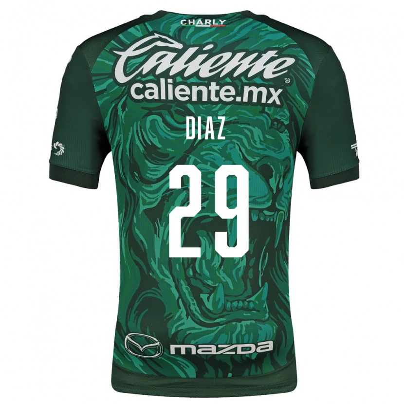 Danxen Criança Camisola Kenia Díaz #29 Verde Preto Principal 2026/27 Camisa Brasil