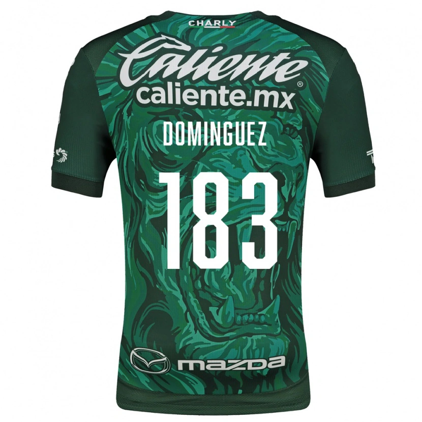 Danxen Criança Camisola Jesús Domínguez #183 Verde Preto Principal 2026/27 Camisa Brasil
