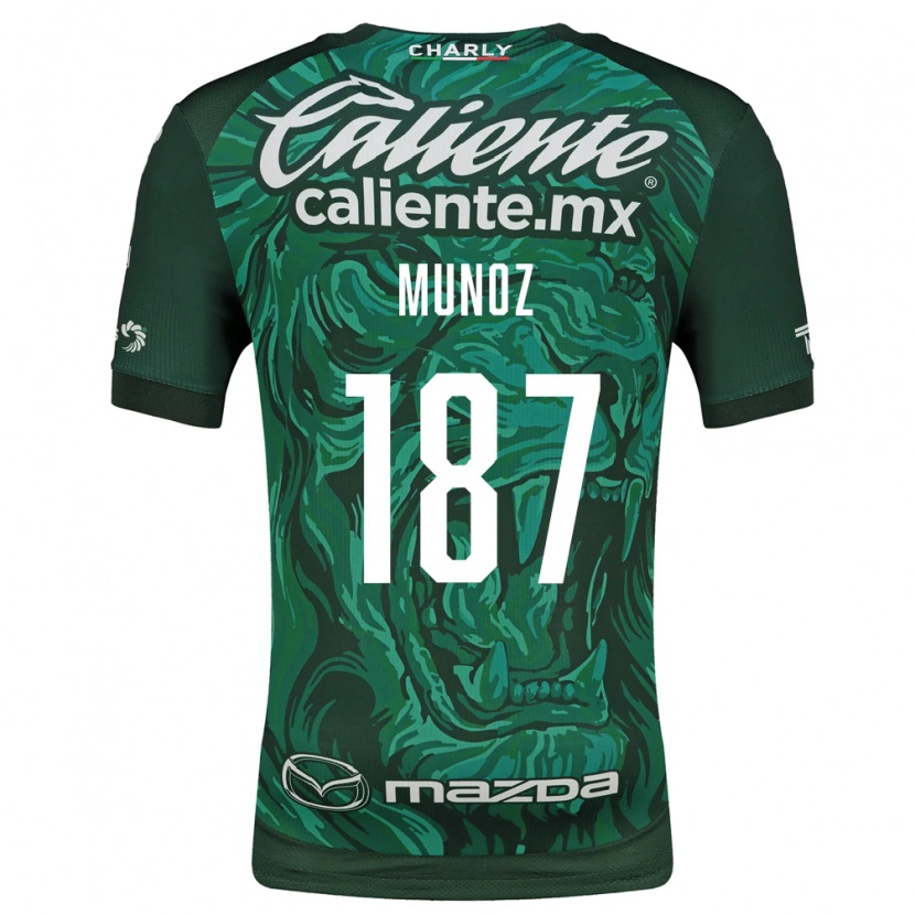 Danxen Criança Camisola Diego Muñoz #187 Verde Preto Principal 2026/27 Camisa Brasil