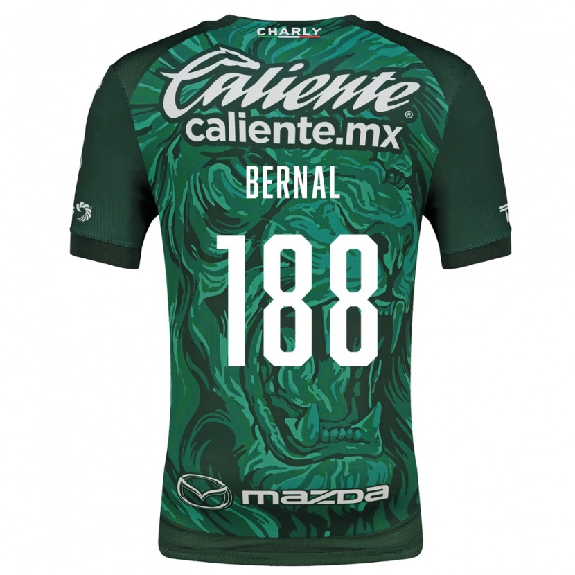 Danxen Criança Camisola Juan Bernal #188 Verde Preto Principal 2026/27 Camisa Brasil