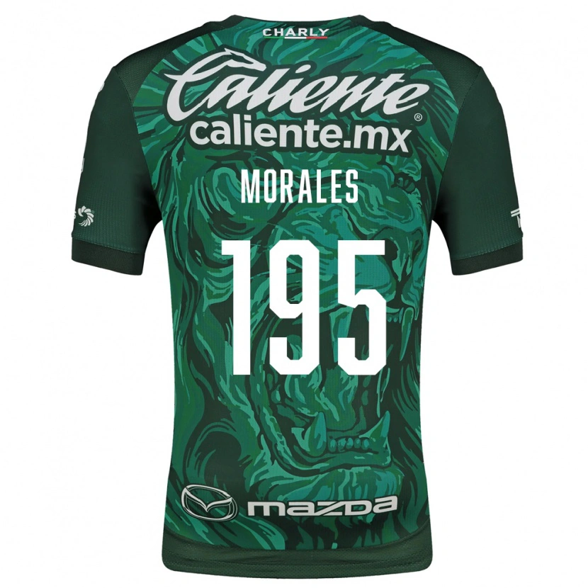 Danxen Criança Camisola Daniel Morales #195 Verde Preto Principal 2026/27 Camisa Brasil
