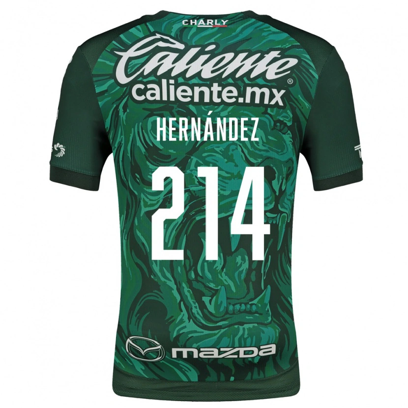 Danxen Criança Camisola Iván Hernández #214 Verde Preto Principal 2026/27 Camisa Brasil