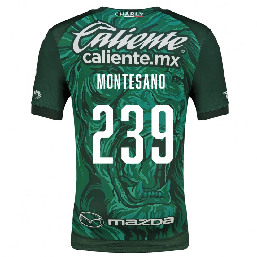 Danxen Criança Camisola Jesús Montesano #239 Verde Preto Principal 2026/27 Camisa Brasil