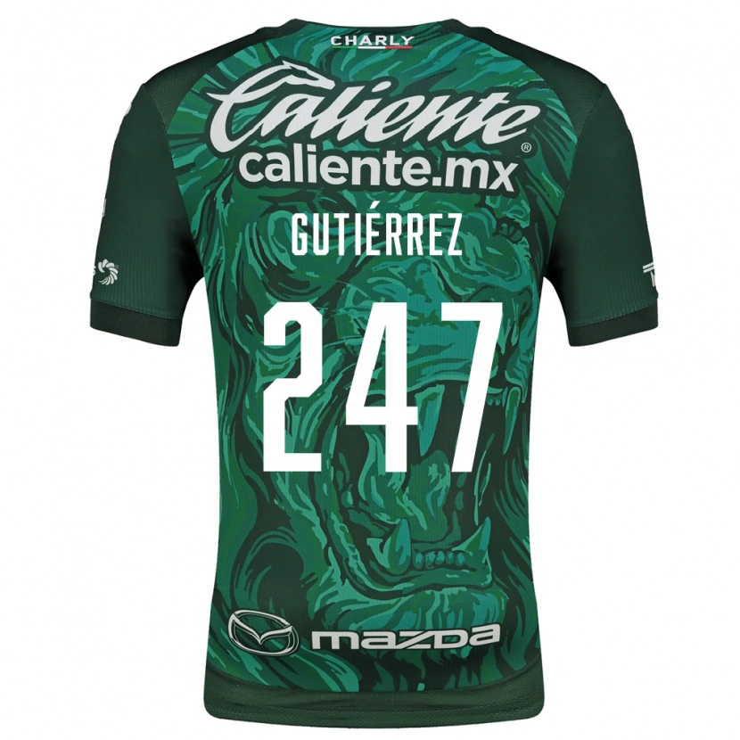 Danxen Criança Camisola Brandón Gutiérrez #247 Verde Preto Principal 2026/27 Camisa Brasil