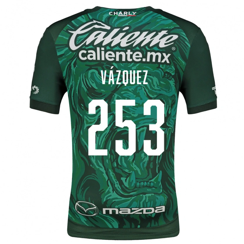 Danxen Criança Camisola Héctor Vázquez #253 Verde Preto Principal 2026/27 Camisa Brasil