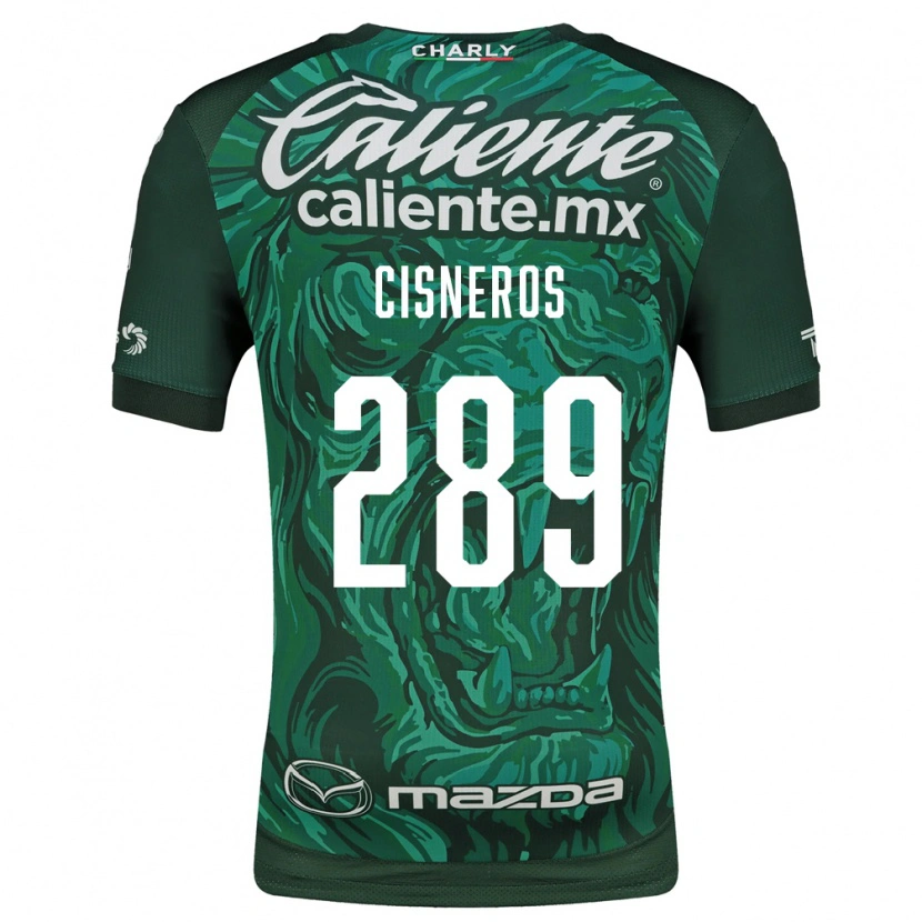Danxen Criança Camisola Santiago Cisneros #289 Verde Preto Principal 2026/27 Camisa Brasil