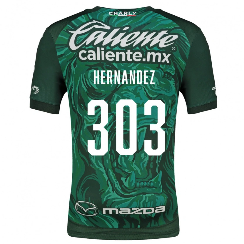 Danxen Criança Camisola Alan Hernández #303 Verde Preto Principal 2026/27 Camisa Brasil