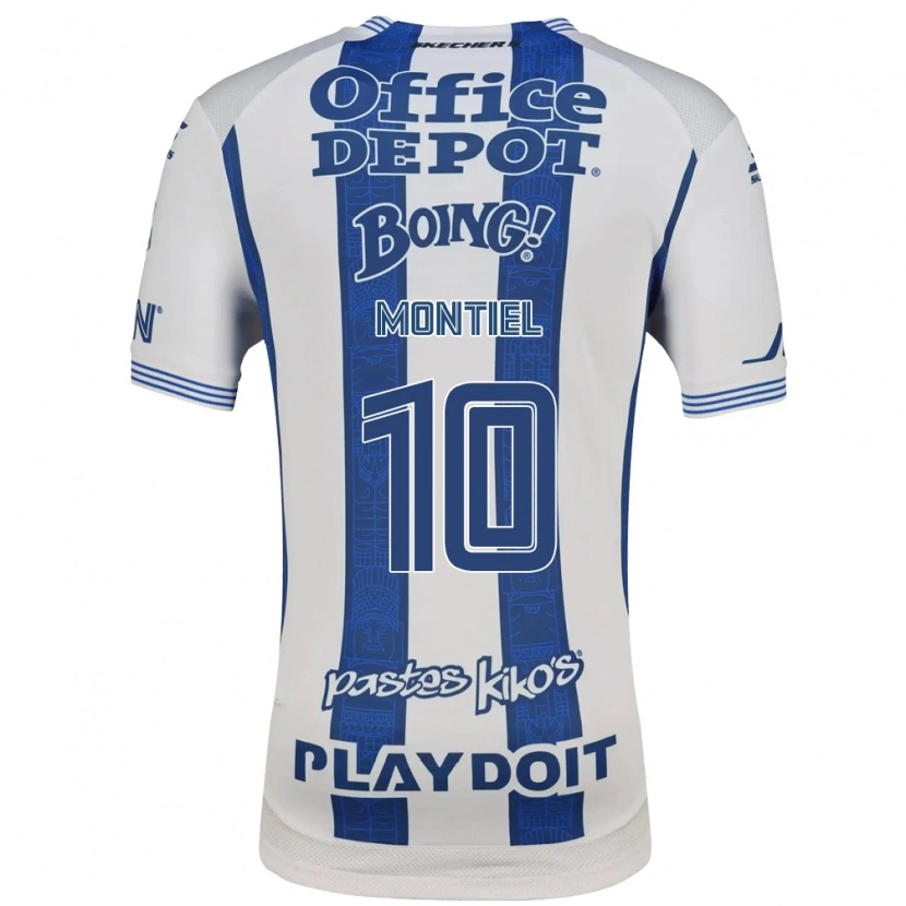 Danxen Criança Camisola Elías Montiel #10 Branco Azul Marinho Principal 2026/27 Camisa Brasil