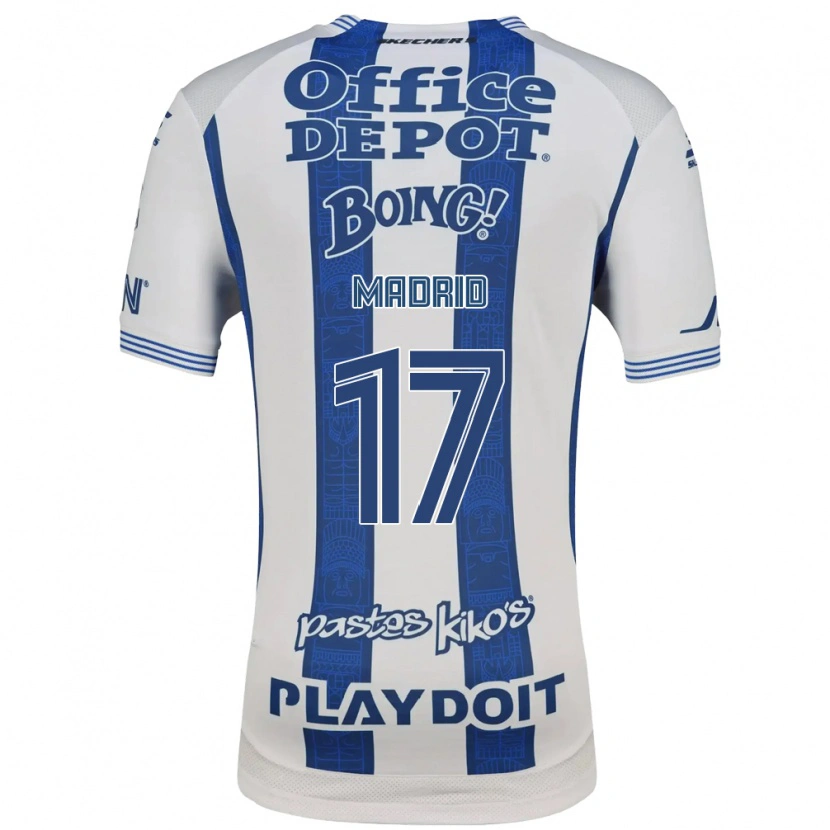 Danxen Criança Camisola Yanín Madrid #17 Branco Azul Marinho Principal 2026/27 Camisa Brasil
