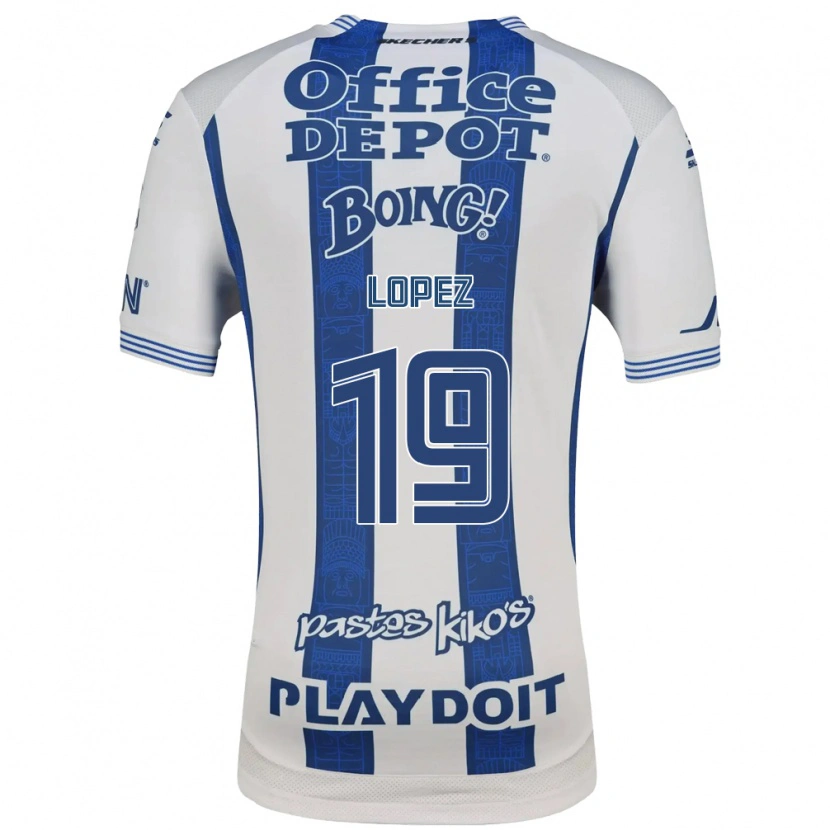 Danxen Criança Camisola Javier Eduardo López #19 Branco Azul Marinho Principal 2026/27 Camisa Brasil