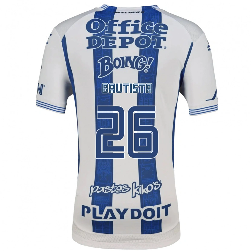 Danxen Criança Camisola Alán Bautista #26 Branco Azul Marinho Principal 2026/27 Camisa Brasil