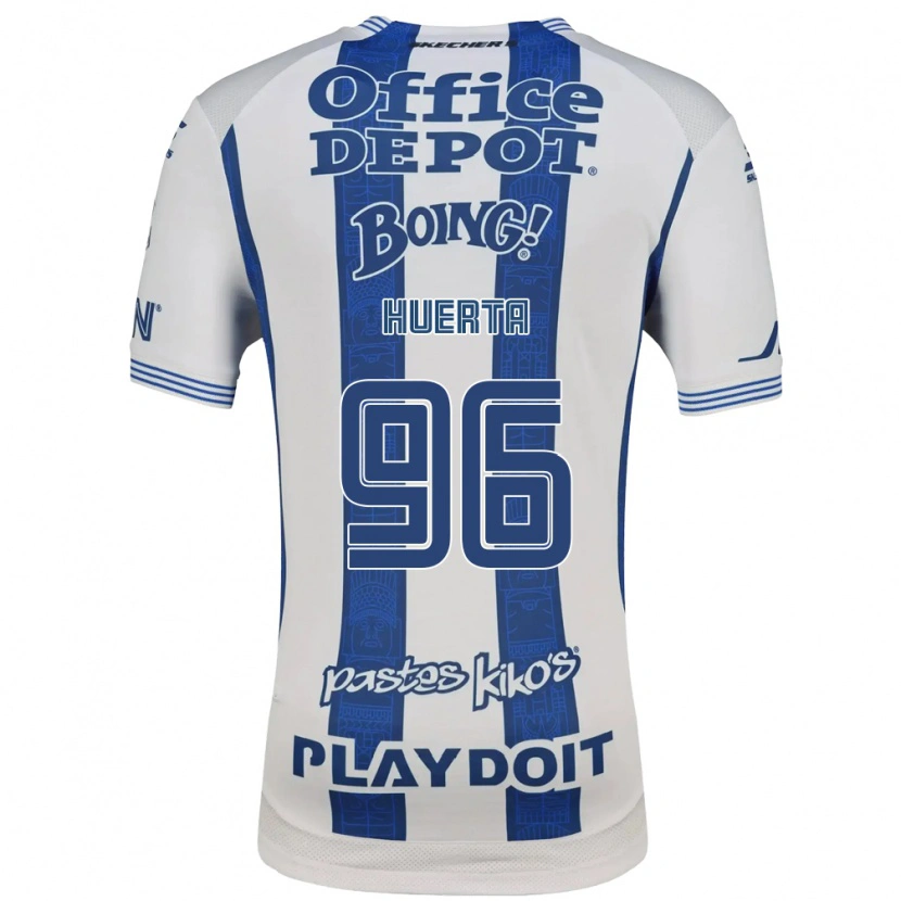 Danxen Criança Camisola Edwin Huerta #96 Branco Azul Marinho Principal 2026/27 Camisa Brasil