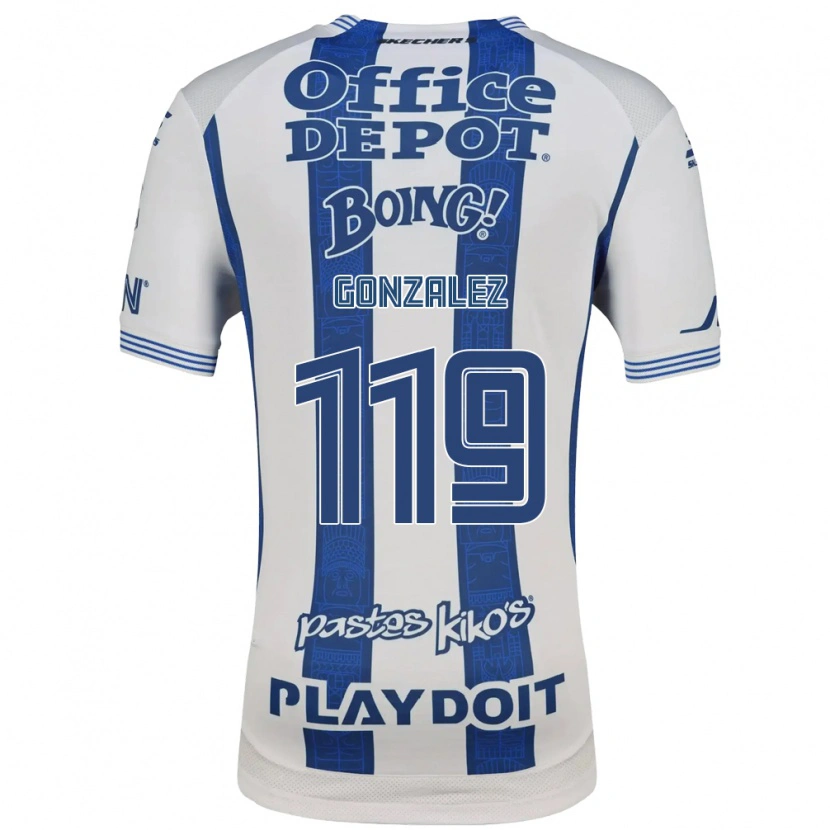 Danxen Criança Camisola Juan González #119 Branco Azul Marinho Principal 2026/27 Camisa Brasil