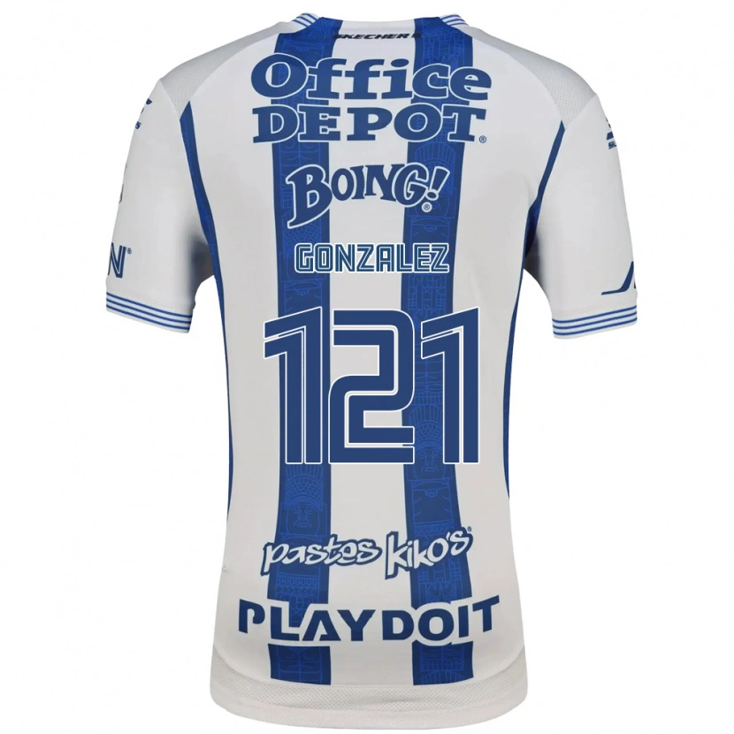 Danxen Criança Camisola Cristian González #121 Branco Azul Marinho Principal 2026/27 Camisa Brasil