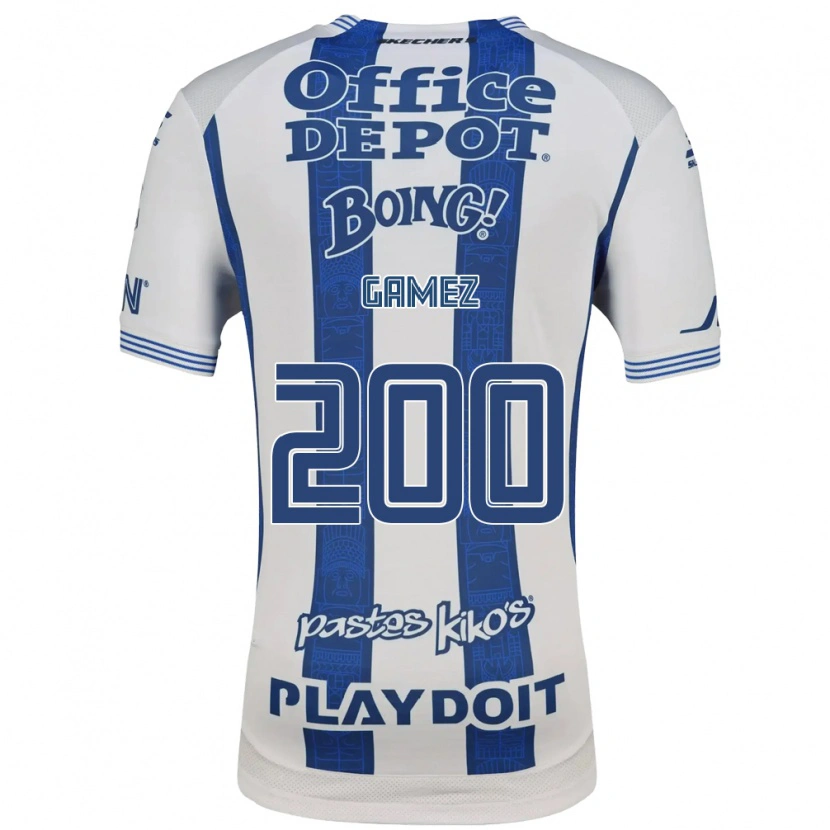 Danxen Criança Camisola Sergio Gámez #200 Branco Azul Marinho Principal 2026/27 Camisa Brasil