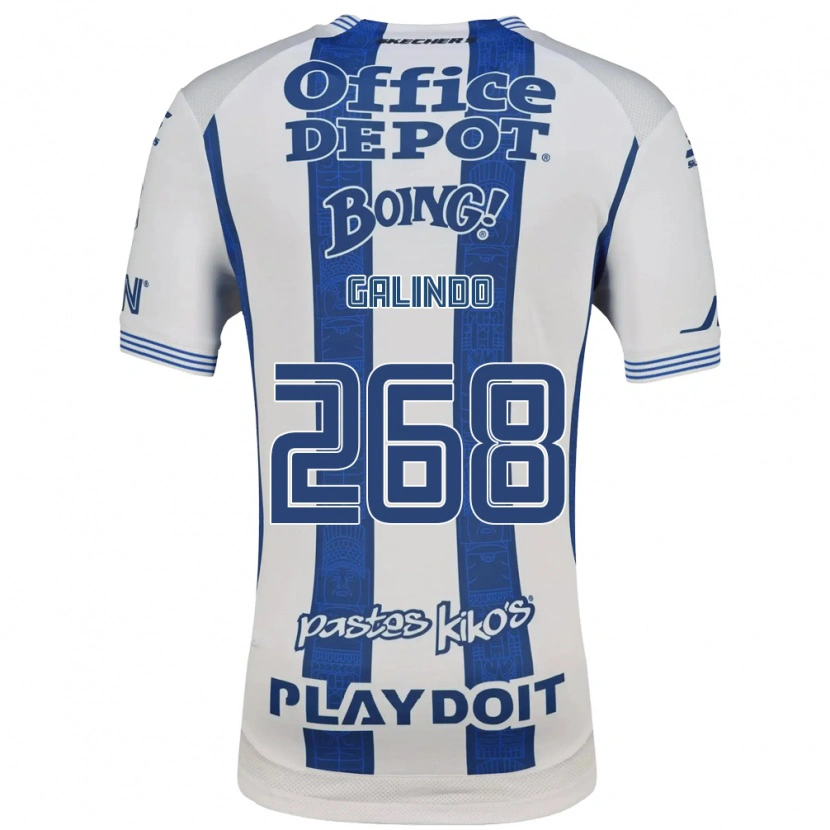 Danxen Criança Camisola Alfonso Galindo #268 Branco Azul Marinho Principal 2026/27 Camisa Brasil