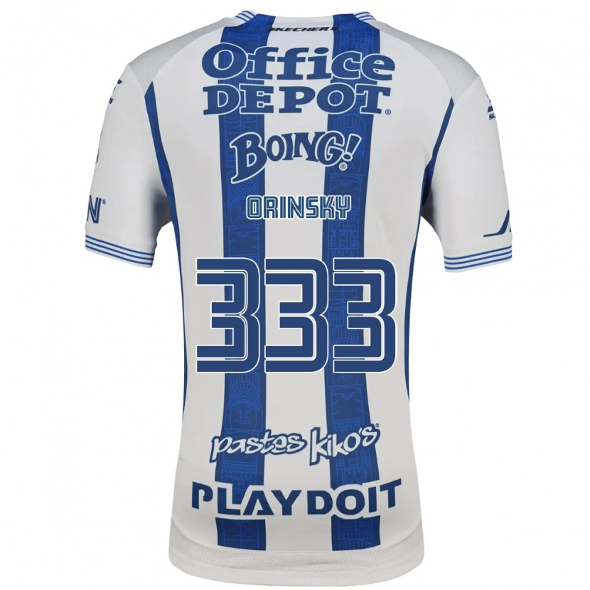 Danxen Criança Camisola Edson Orinsky #333 Branco Azul Marinho Principal 2026/27 Camisa Brasil