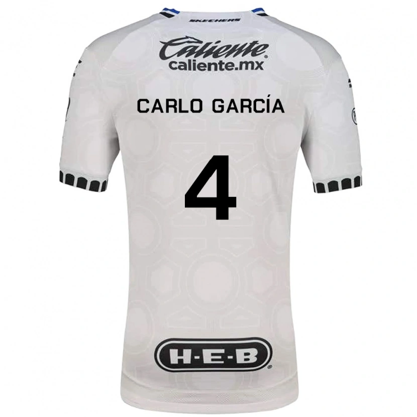 Danxen Criança Camisola Carlo García #4 Branco Preto Azul Principal 2026/27 Camisa Brasil