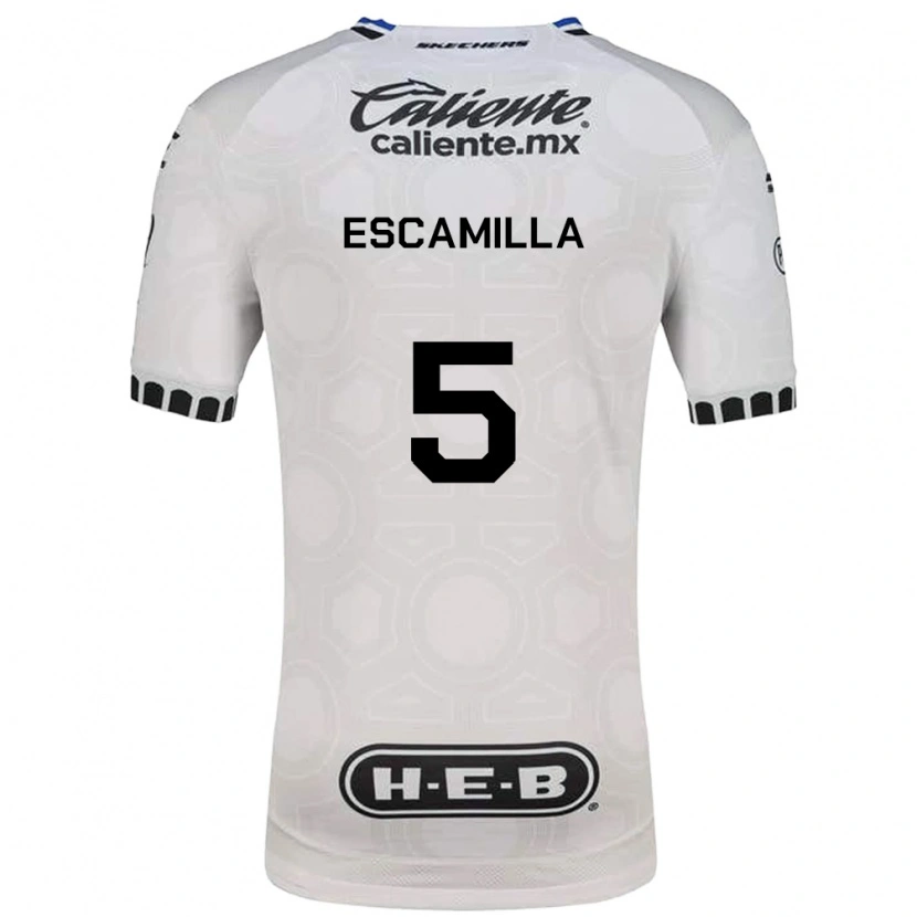 Danxen Criança Camisola Kevin Escamilla #5 Branco Preto Azul Principal 2026/27 Camisa Brasil