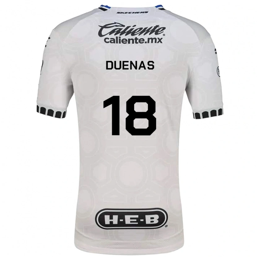 Danxen Criança Camisola Érik Dueñas #18 Branco Preto Azul Principal 2026/27 Camisa Brasil