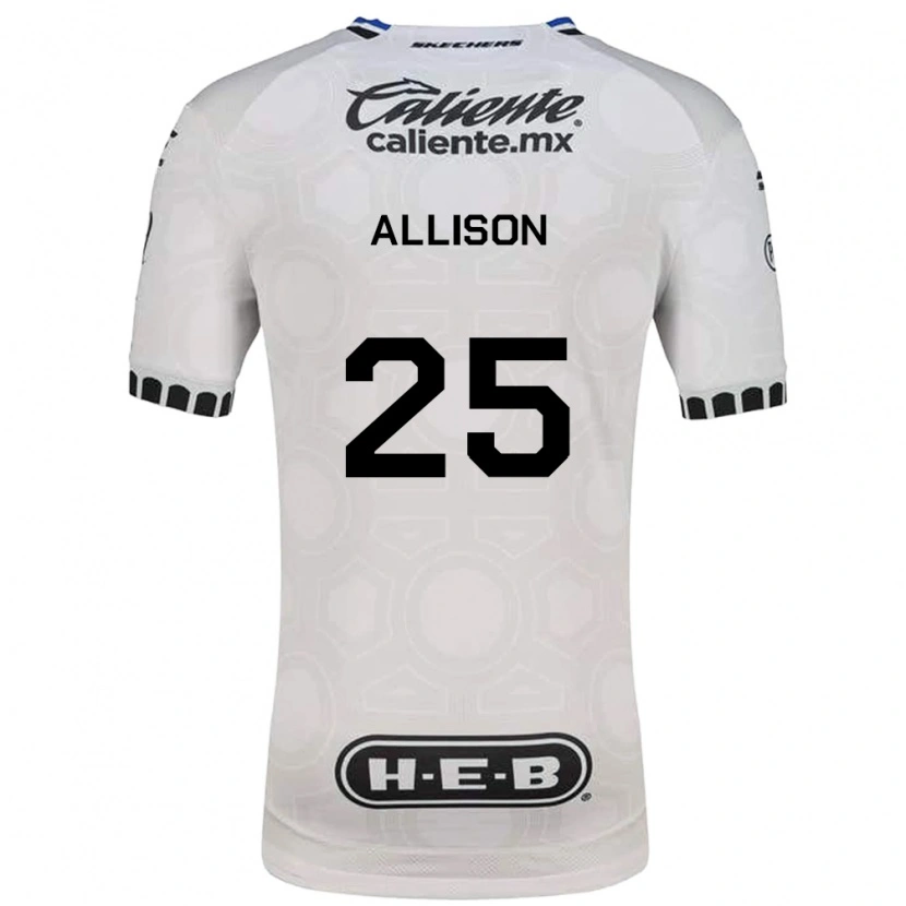 Danxen Criança Camisola Guillermo Allison #25 Branco Preto Azul Principal 2026/27 Camisa Brasil
