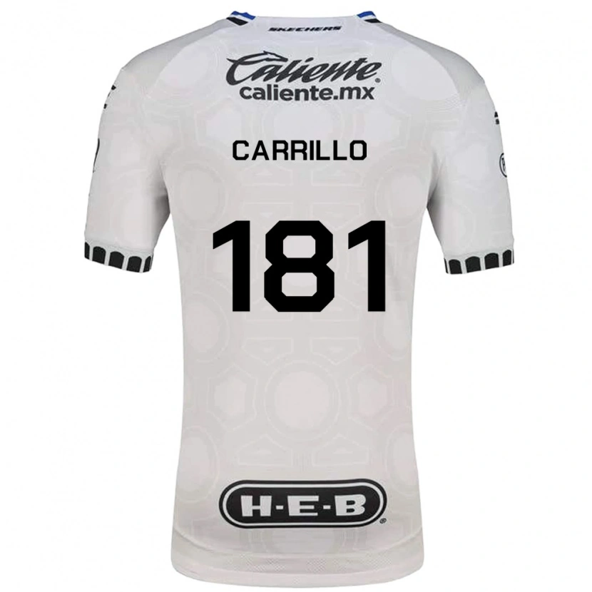 Danxen Criança Camisola Ángel Carrillo #181 Branco Preto Azul Principal 2026/27 Camisa Brasil