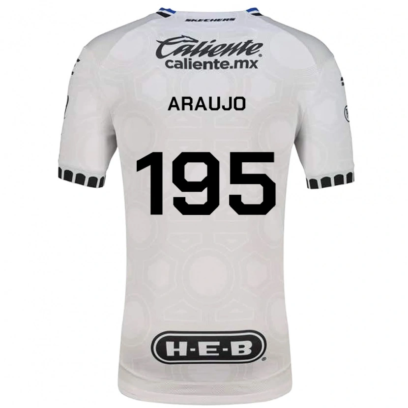 Danxen Criança Camisola Diego Araujo #195 Branco Preto Azul Principal 2026/27 Camisa Brasil