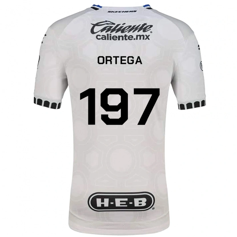 Danxen Criança Camisola Javier Ortega #197 Branco Preto Azul Principal 2026/27 Camisa Brasil