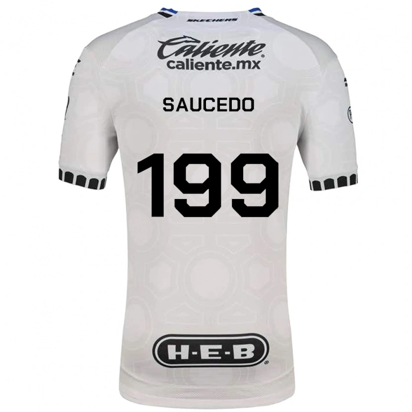 Danxen Criança Camisola Christian Saucedo #199 Branco Preto Azul Principal 2026/27 Camisa Brasil