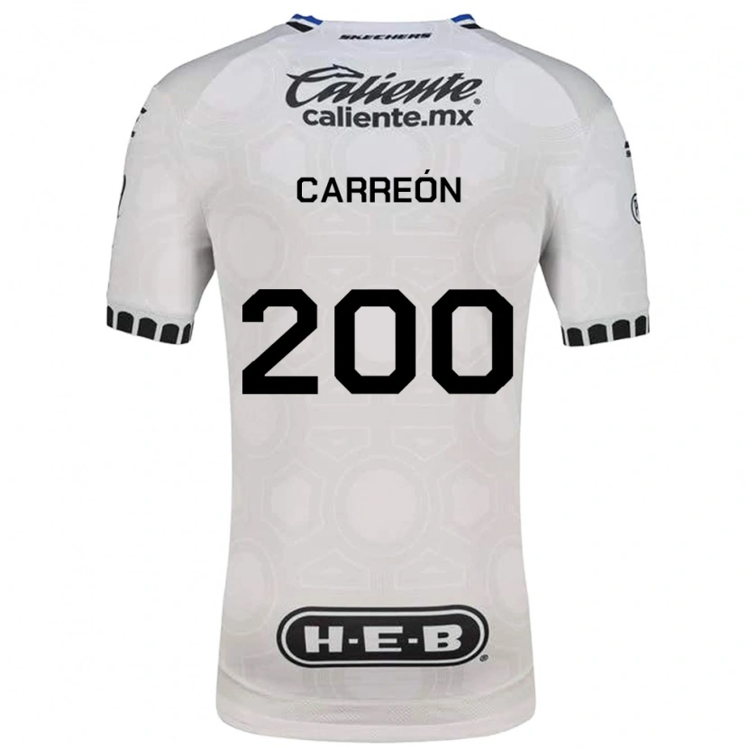 Danxen Criança Camisola Cristian Carreón #200 Branco Preto Azul Principal 2026/27 Camisa Brasil