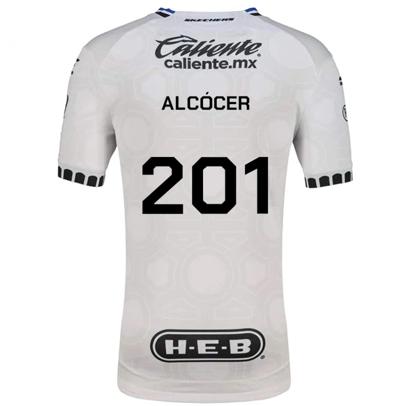 Danxen Criança Camisola Julián Alcócer #201 Branco Preto Azul Principal 2026/27 Camisa Brasil