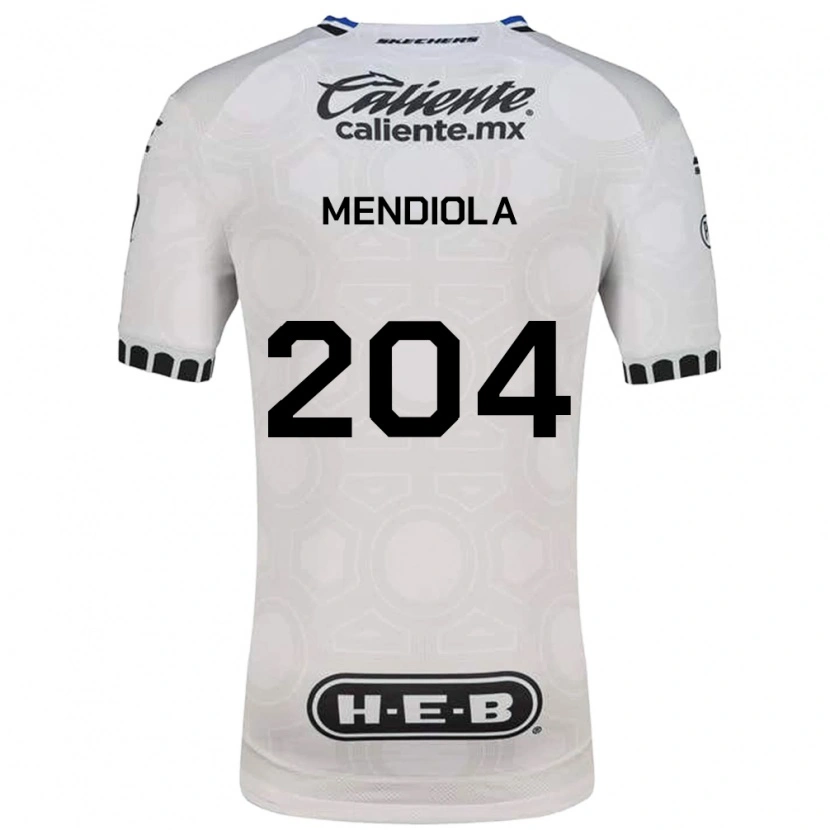 Danxen Criança Camisola Carlos Mendiola #204 Branco Preto Azul Principal 2026/27 Camisa Brasil