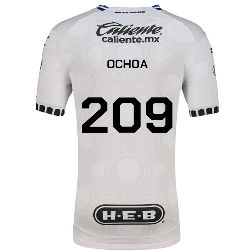Danxen Criança Camisola José Ochoa #209 Branco Preto Azul Principal 2026/27 Camisa Brasil