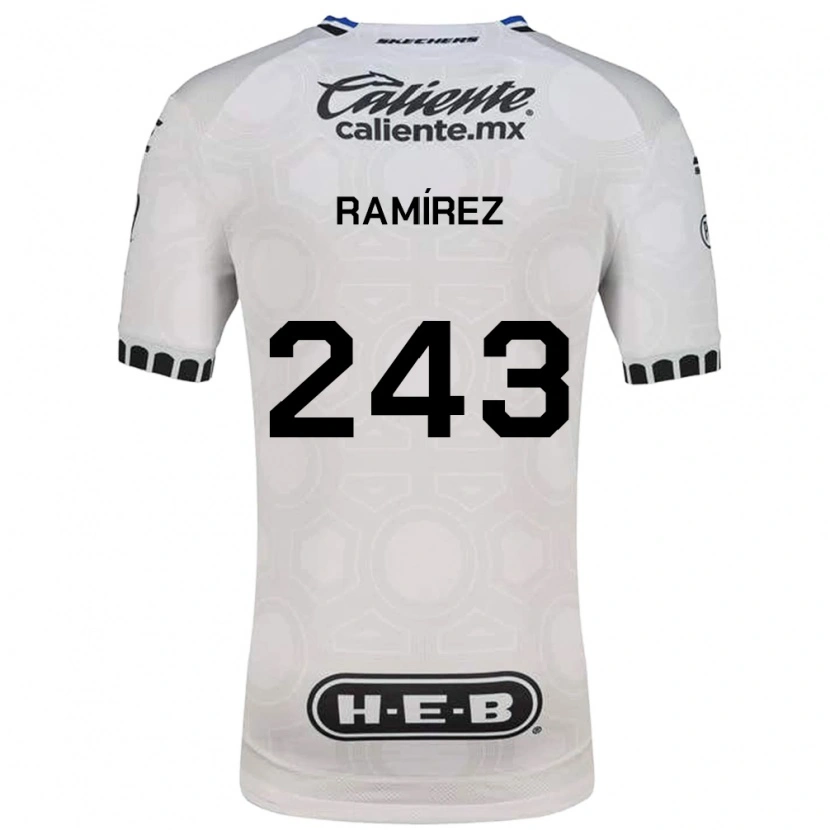 Danxen Criança Camisola Eleazar Ramírez #243 Branco Preto Azul Principal 2026/27 Camisa Brasil