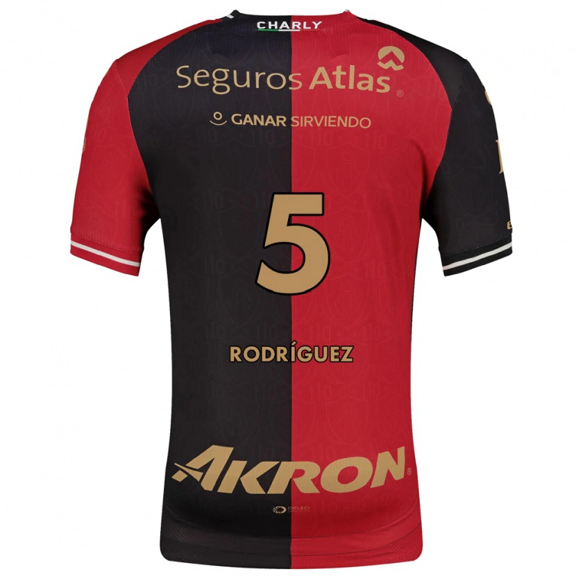 Danxen Criança Camisola Jorge Rodríguez #5 Vermelho Preto Marrom Principal 2026/27 Camisa Brasil
