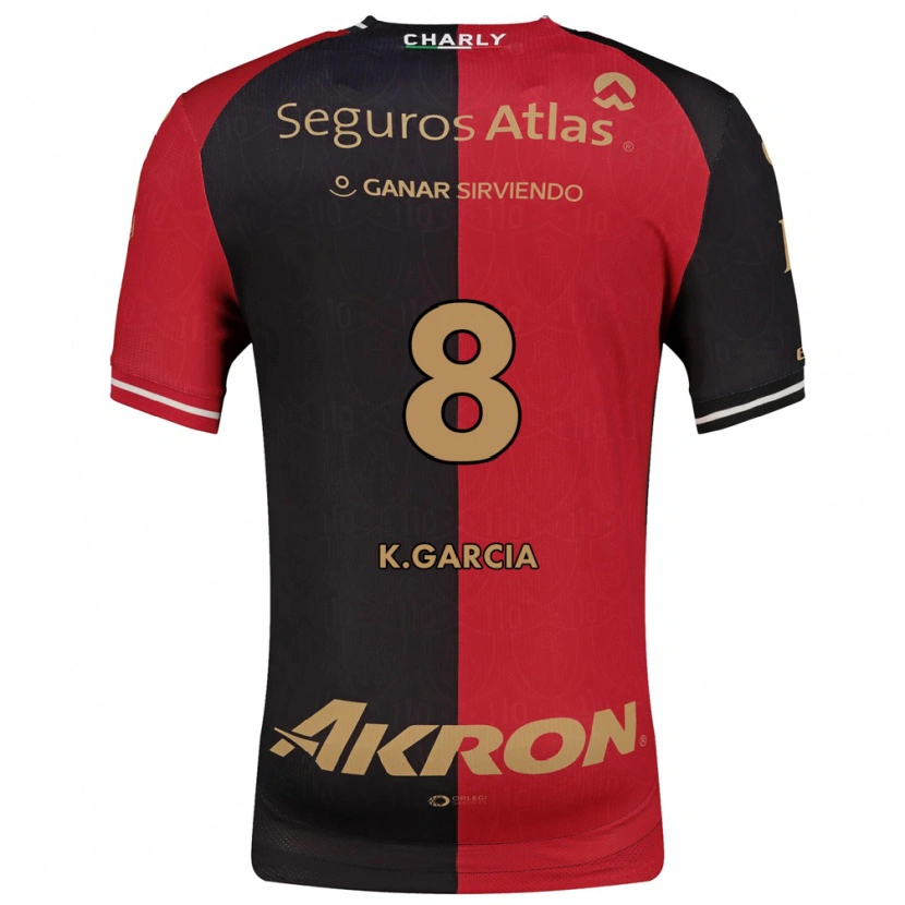 Danxen Criança Camisola Karen García #8 Vermelho Preto Marrom Principal 2026/27 Camisa Brasil