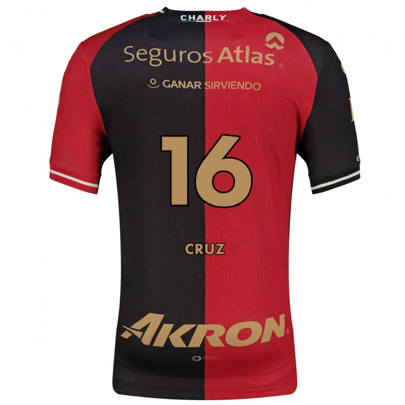 Danxen Criança Camisola Daniela Cruz #16 Vermelho Preto Marrom Principal 2026/27 Camisa Brasil