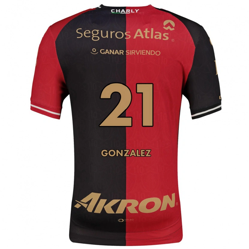 Danxen Criança Camisola Sarahí González #21 Vermelho Preto Marrom Principal 2026/27 Camisa Brasil