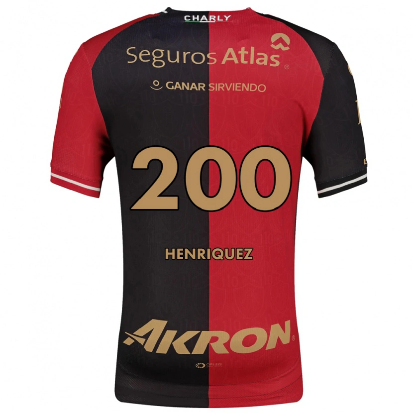 Danxen Criança Camisola Carlos Henríquez #200 Vermelho Preto Marrom Principal 2026/27 Camisa Brasil