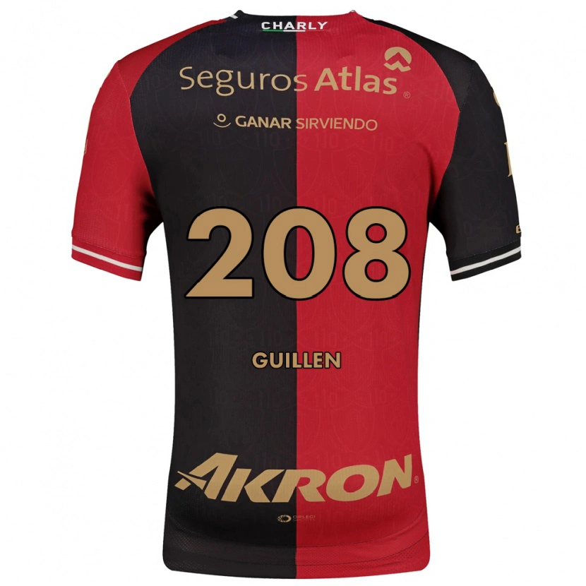 Danxen Criança Camisola Jesús Guillén #208 Vermelho Preto Marrom Principal 2026/27 Camisa Brasil