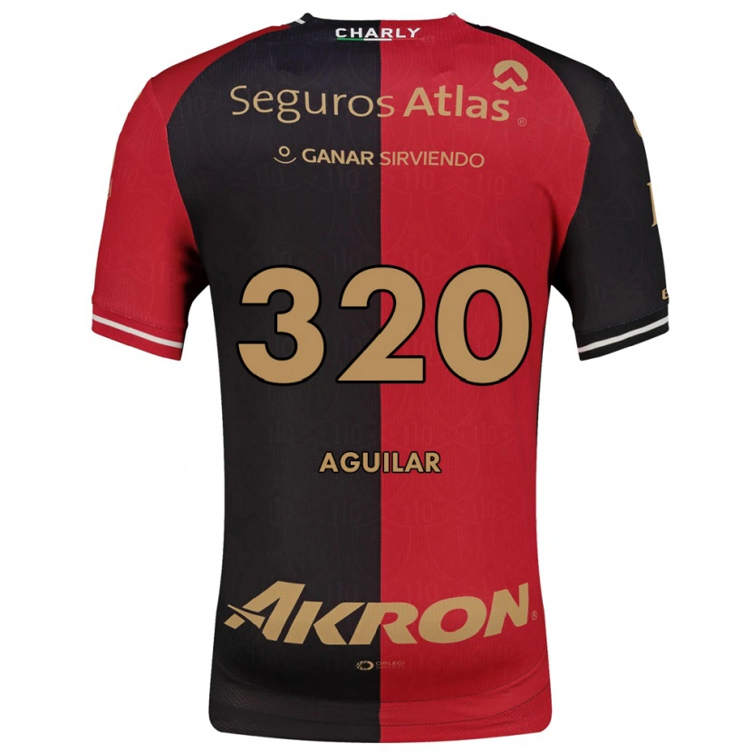 Danxen Criança Camisola Ángel Aguilar #320 Vermelho Preto Marrom Principal 2026/27 Camisa Brasil