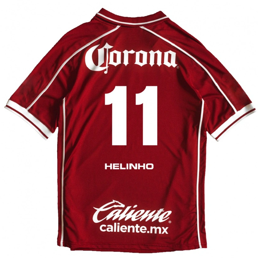 Danxen Criança Camisola Helinho #11 Branco Vermelho Principal 2026/27 Camisa Brasil