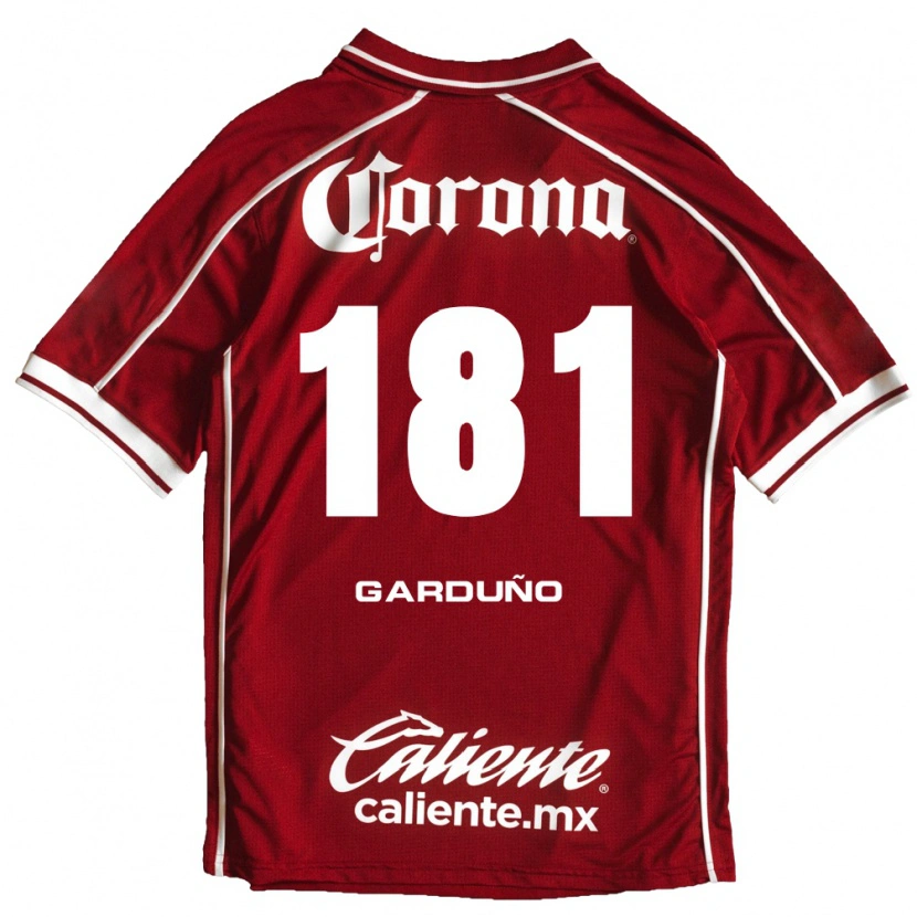 Danxen Criança Camisola Carlos Garduño #181 Branco Vermelho Principal 2026/27 Camisa Brasil