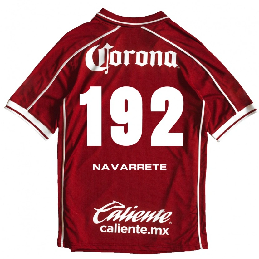 Danxen Criança Camisola Luis Navarrete #192 Branco Vermelho Principal 2026/27 Camisa Brasil