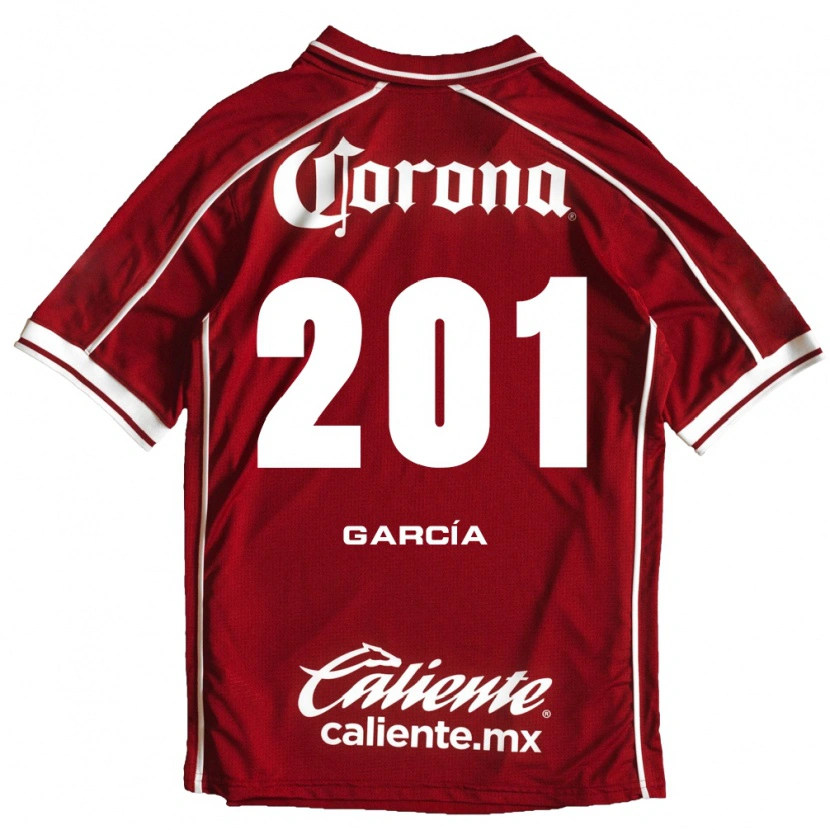 Danxen Criança Camisola Eros García #201 Branco Vermelho Principal 2026/27 Camisa Brasil