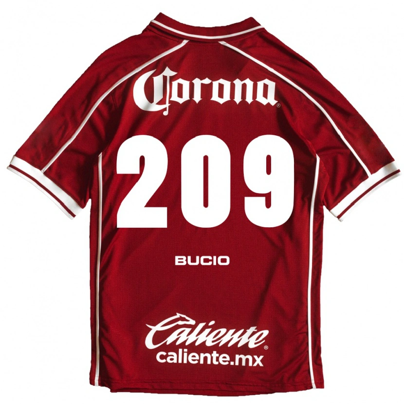 Danxen Criança Camisola Sebastián Bucio #209 Branco Vermelho Principal 2026/27 Camisa Brasil