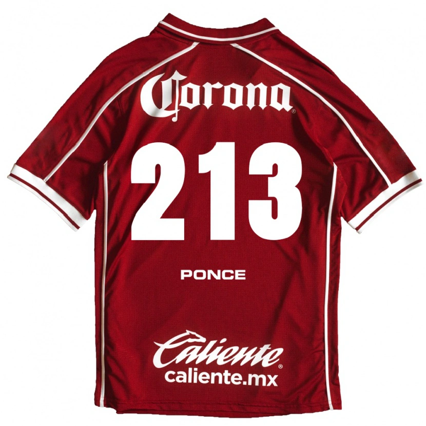 Danxen Criança Camisola Santiago Ponce #213 Branco Vermelho Principal 2026/27 Camisa Brasil