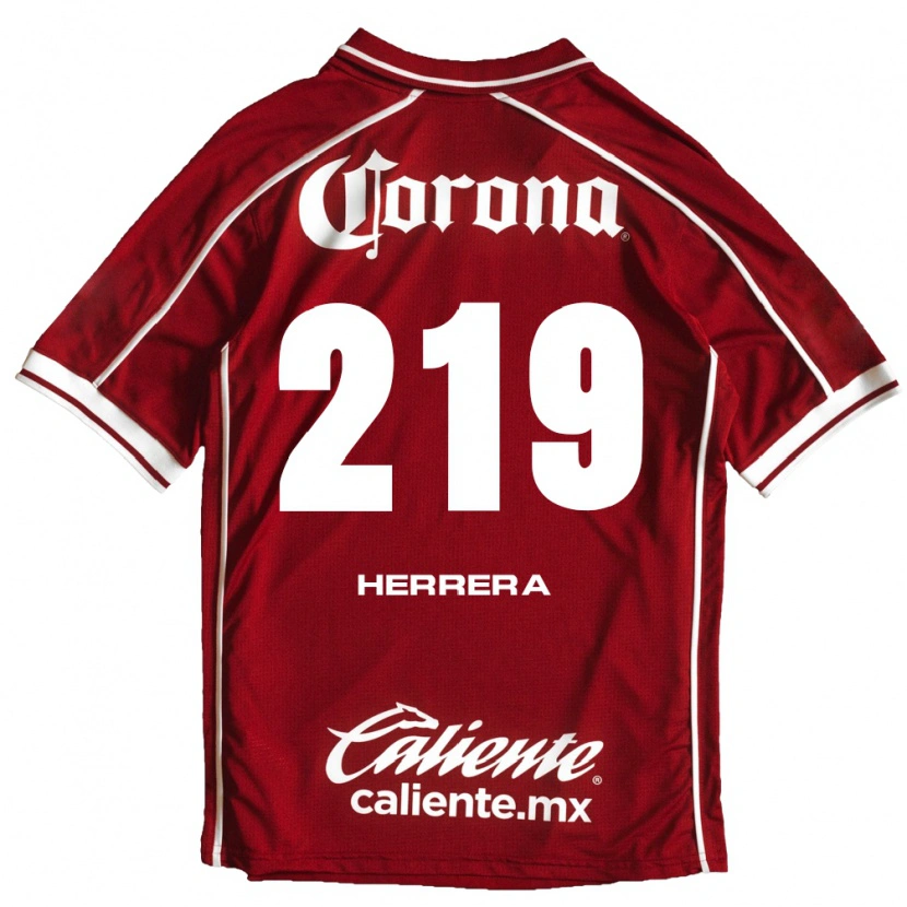 Danxen Criança Camisola Emilio Herrera #219 Branco Vermelho Principal 2026/27 Camisa Brasil