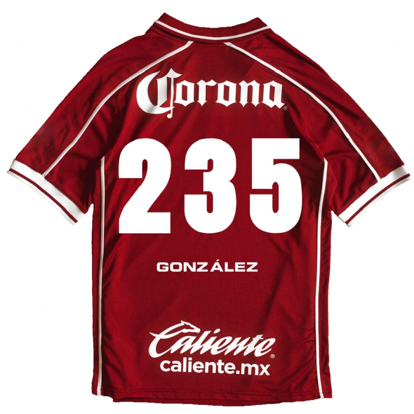 Danxen Criança Camisola Ian González #235 Branco Vermelho Principal 2026/27 Camisa Brasil